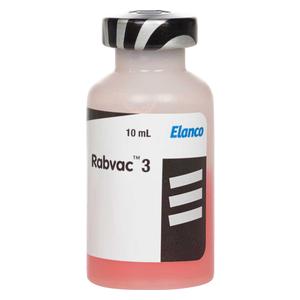 Rabvac 3 Rabies Vaccine for Dogs, Cats and Horses Elanco Animal Health